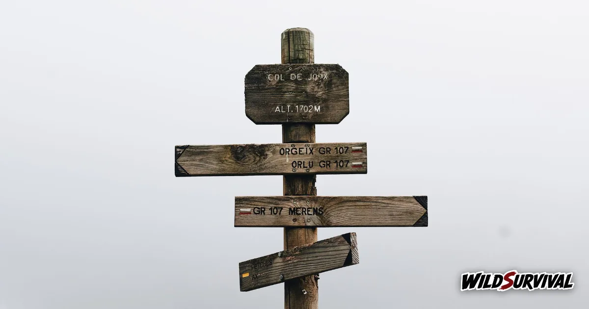 Temps de marche à prévoir : poteau indicateur du GR 107 au col de Joux